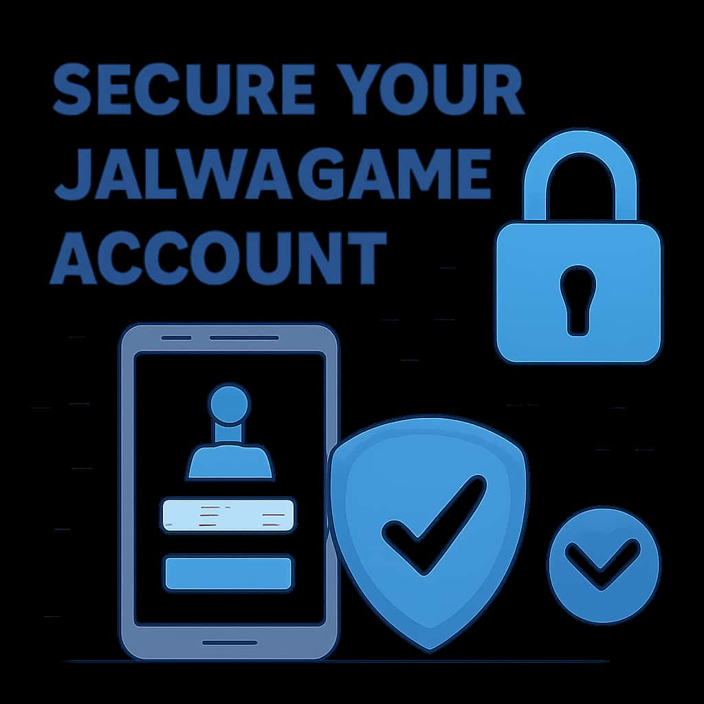 An illustration of security steps for Jalwa Game account.